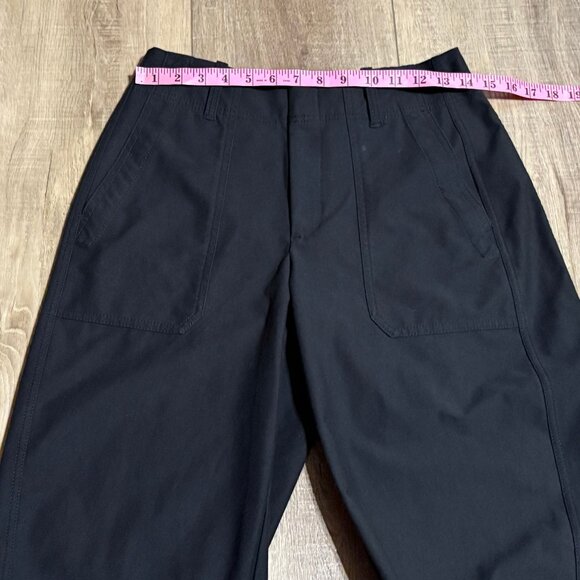 ATHLETA Skyline High Rise Barrel Leg Pants Size 6P Black - Picture 10 of 16